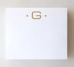 Luxe Gold Initial Notepad