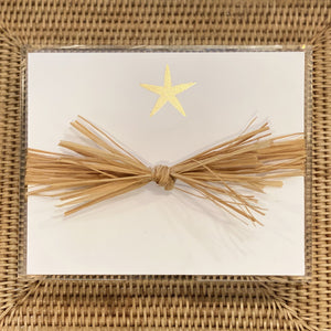 Luxe Gold Foil Starfish Notepad
