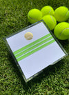 Small Square Gold Foil Tennis Notepad