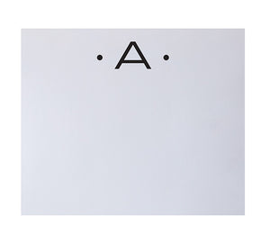 Luxe Original Initial Notepad