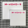 Small Square Pink XOXO Notepad