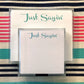 Small Square Turquoise Just Sayin Notepad
